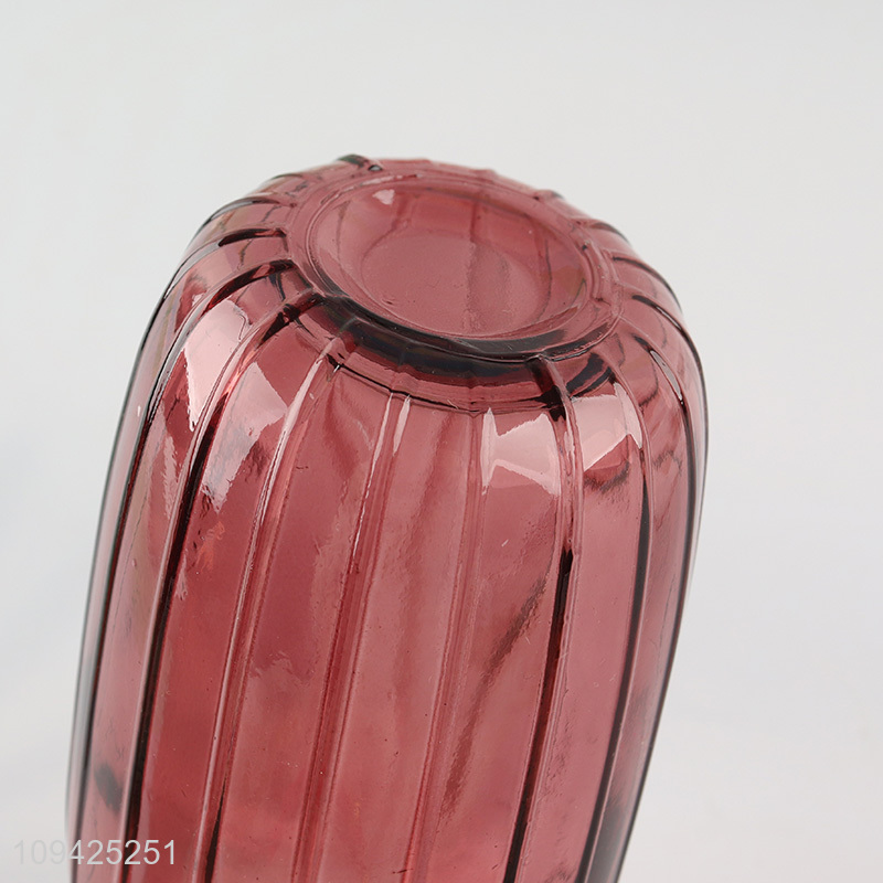 Good selling multicolor glass flower vase wholesale