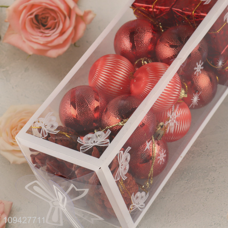 Top products red xmas hanging ornament christmas ball
