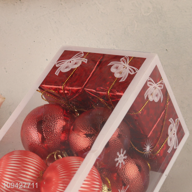Top products red xmas hanging ornament christmas ball