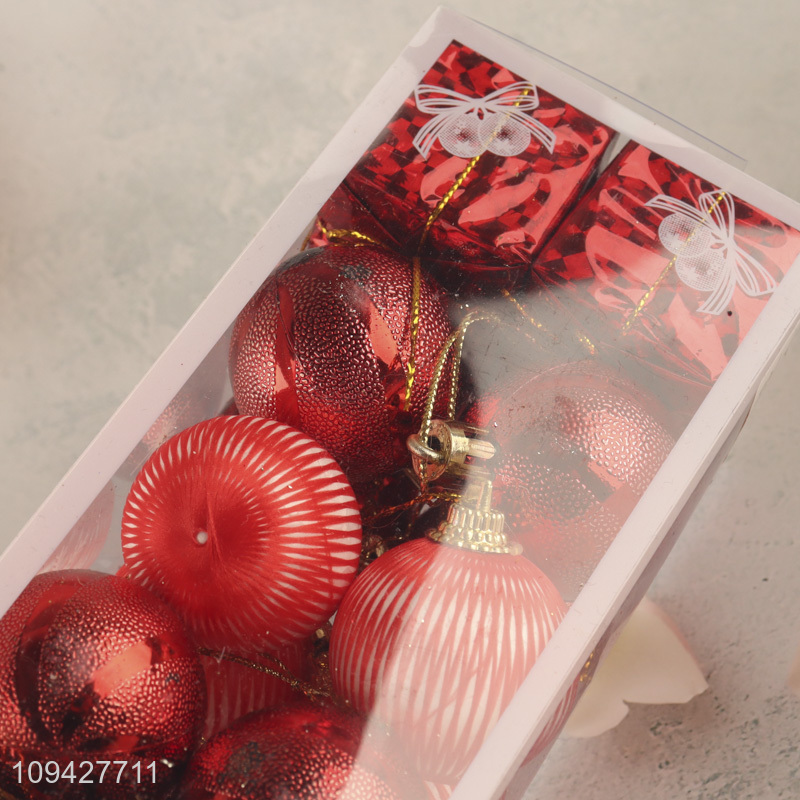 Top products red xmas hanging ornament christmas ball