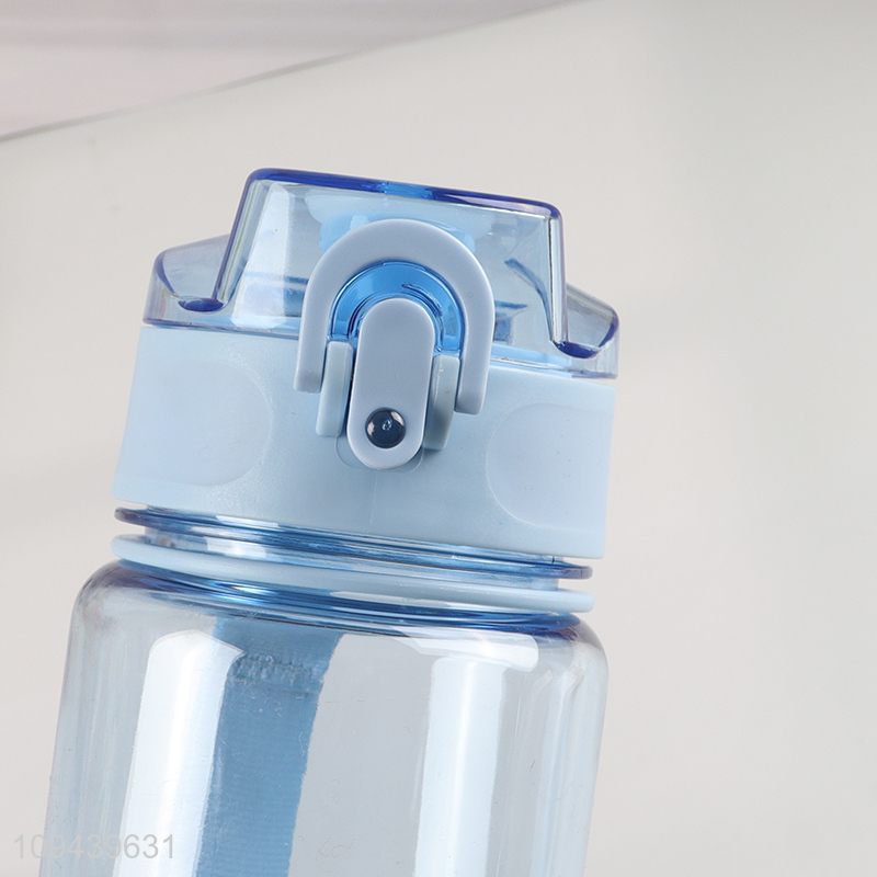 Hot sale blue plastic water bottle drinking bottle