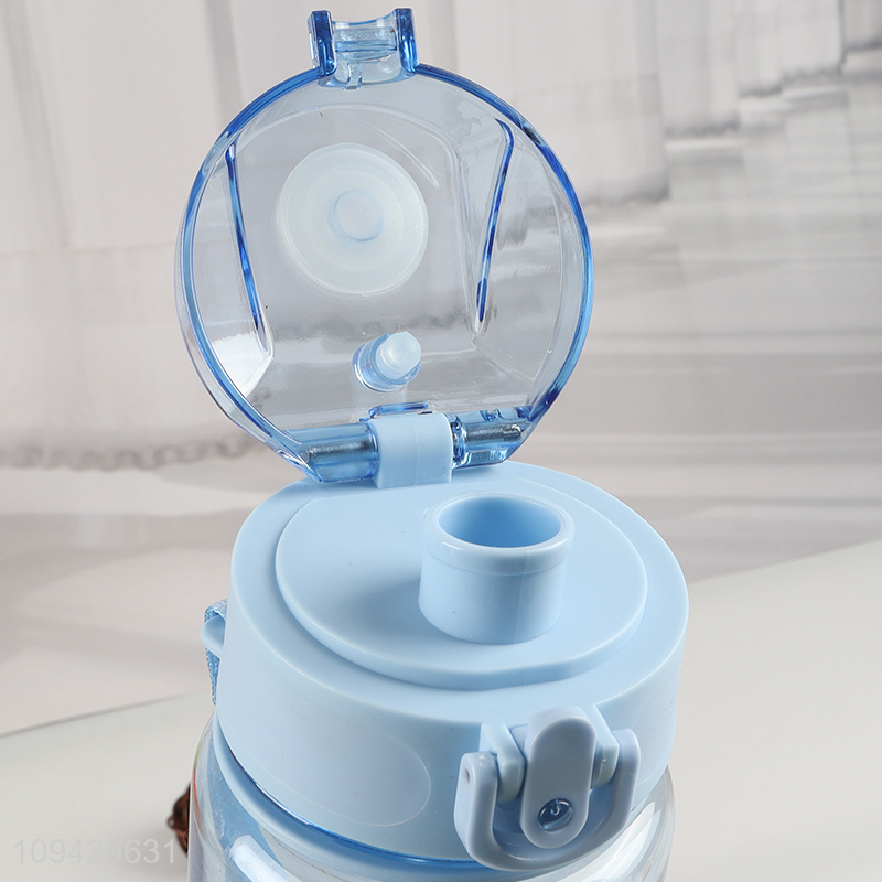Hot sale blue plastic water bottle drinking bottle