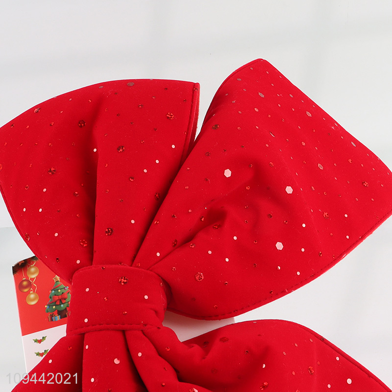 Low price xmas decorative bow accessory
