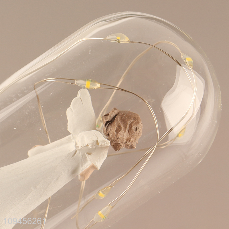 New arrival decorative angel ornament crafts with lights