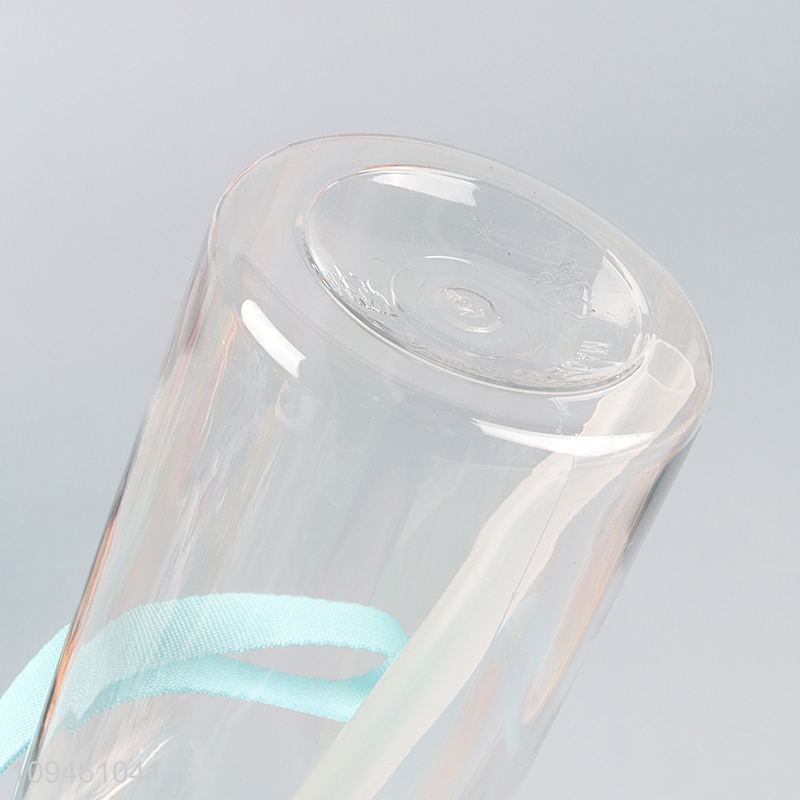 Hot selling plastic water bottle drinking bottle with straw