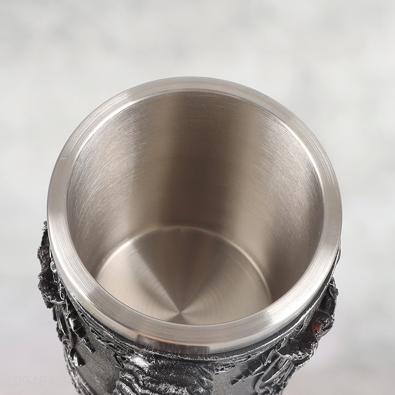 New arrival 600ml resin lined stainless steel water mug