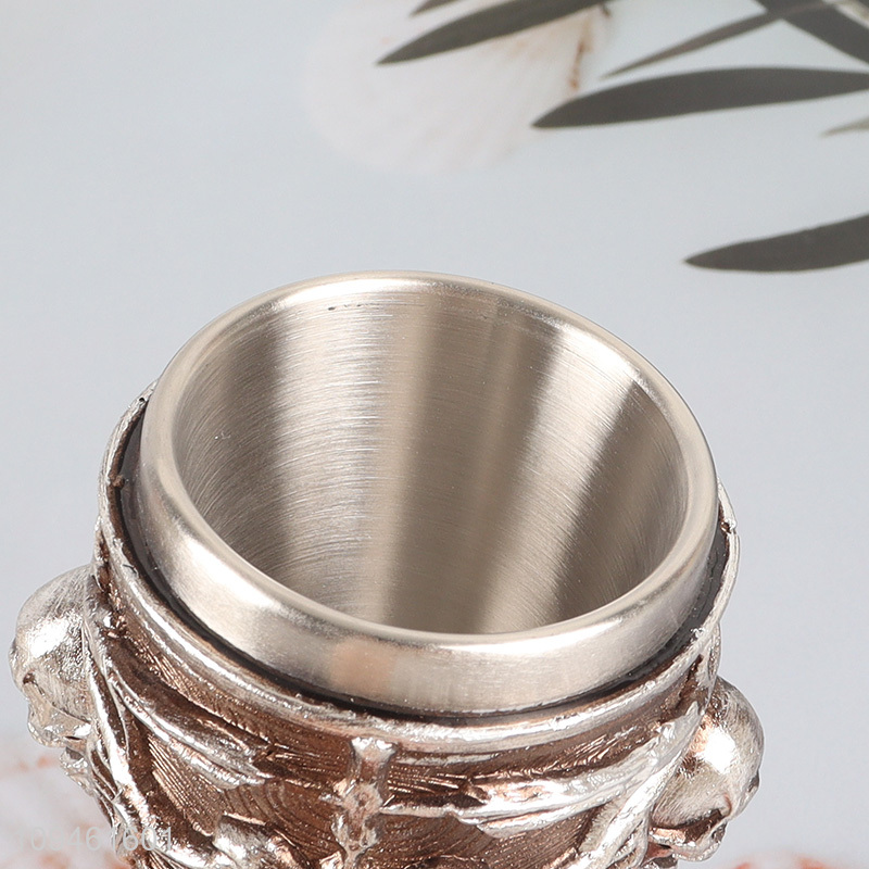 New arrival 50ml resin stainless steel cup wine cup