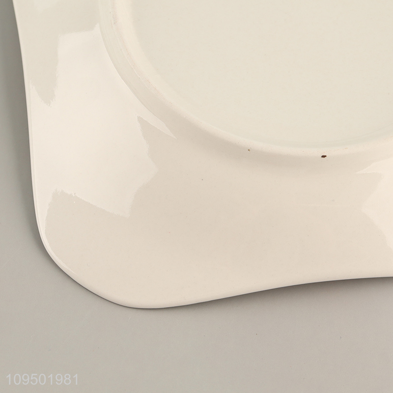 Best quality strawberry printed ceramic plate for sale