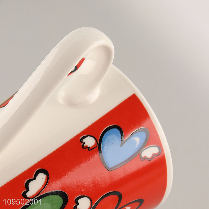 China wholesale valentine ceramic cup water cup